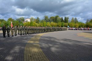 Przysięga żołnierzy 4. Warmińsko-Mazurskiej Brygady Obrony Terytorialnej w Morągu 