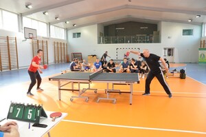 Turniej tenisa stołowego w Centrum Szkolenia SG 
