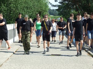 Uczniowie klasy mundurowej w Centrum Szkolenia SG 