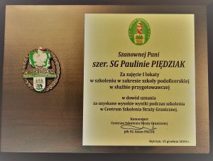 Zakończenie szkolenia w zakresie szkoły podoficerskiej 
