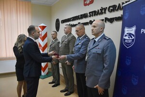 Wręczenie Złotych Medali Zasługi Policyjnego Klubu Sportowego Mazury 