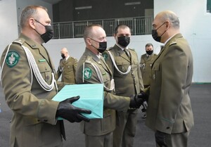 Uroczystość pożegnania z mundurem 