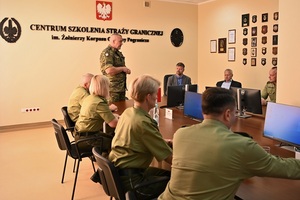Przedstawiciele estońskiej Policji i Straży Granicznej w CSSG 