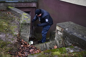 Funkcjonariusz Straży Marszałkowskiej podczas zajęć praktycznych 