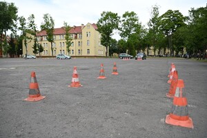 trenowali elementy bezpiecznej jazdy 