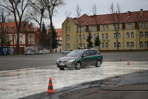 zajęcia na placu manewrowym 