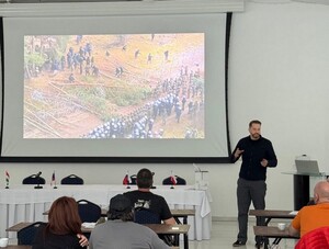 Wystąpienie funkcjonariusza Centrum Szkolenia SG 