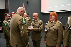Uroczyste wręczenie medali z okazji 35-lecia powołania Straży Granicznej 