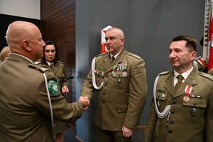 Wręczenie medali pamiątkowych z okazji 35-lecia powołania Straży Granicznej 