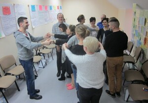 Uczestnicy treningu TRUS w trakcie zajęć 