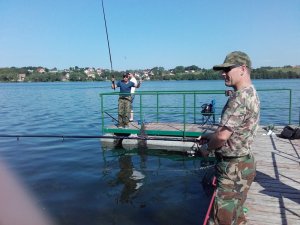 Uczestnicy podczas łowienia 